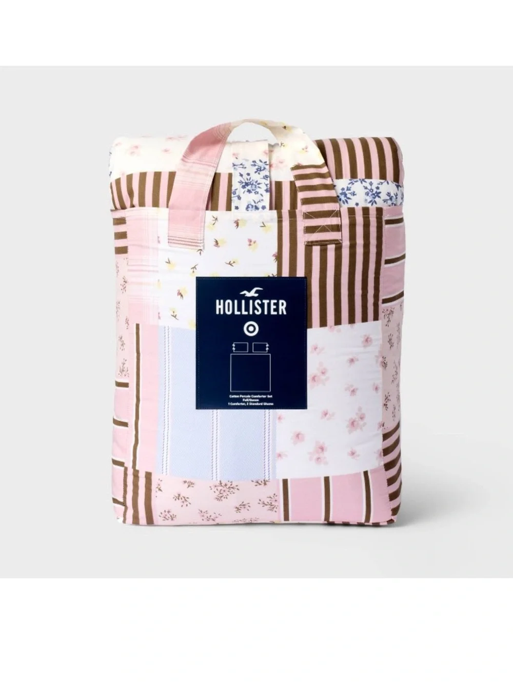 Hollister x Target Full/Queen Percale Patchwork Comforter Set